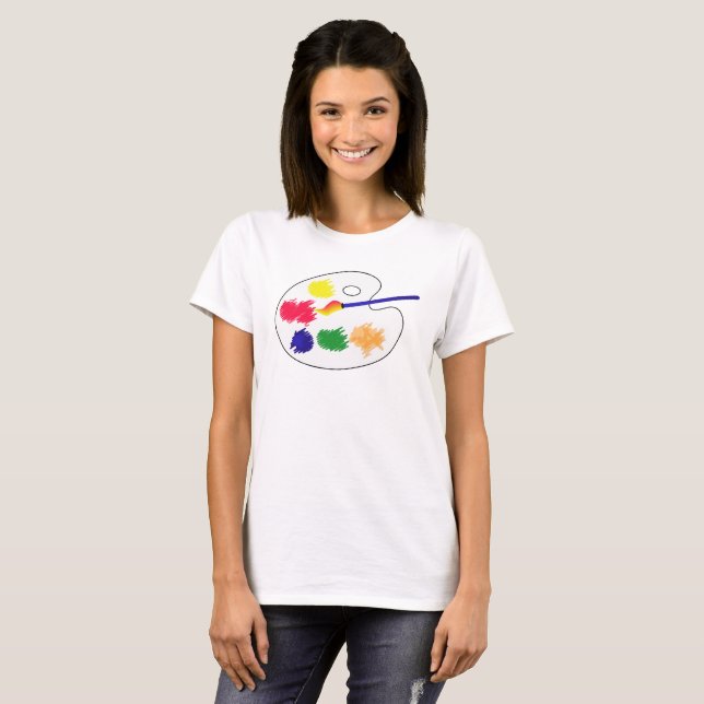 T-shirt Palette d'artiste (Devant entier)