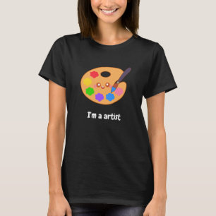 T-shirt Palette Peinture Artiste Colorée
