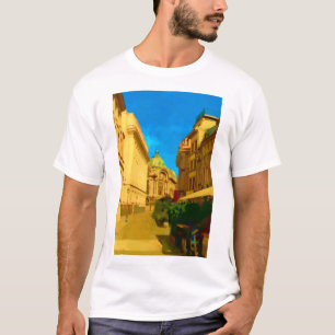T-shirt Pallace Bucarest peinture numérique Art Imprimer