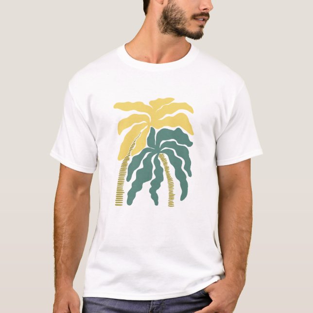 T-shirt Palm Art Abstrait (Devant)
