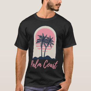 T-shirt Palm Coast Floride Famille Vacances Plage Tropical