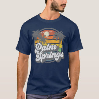 T-shirt Palm Springs California Beach Retro Vintage Vacati
