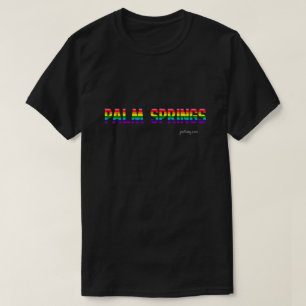 T-shirt Palm Springs Pride drapeau arc-en-ciel