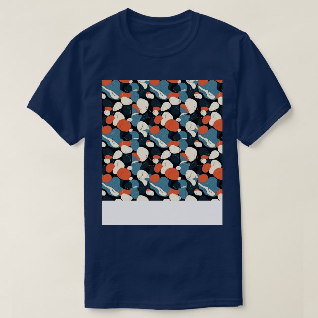 T-shirt Palm Stones Motif Beach Grès de galets (Design devant)