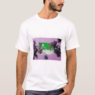 T-shirt Palm Tree Sky Image - Tropical Paradise 