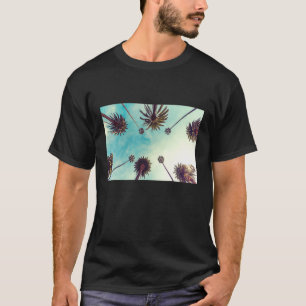 T-shirt Palm Tree Sunset Tropical Beach California Vacatio