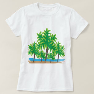T-shirt Palm Trees Beach Tropical