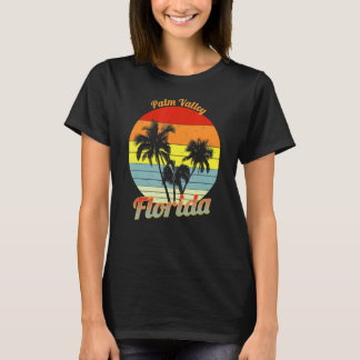 T-shirt Palm Valley Floride Rétro Palm Trees Tropical Vaca