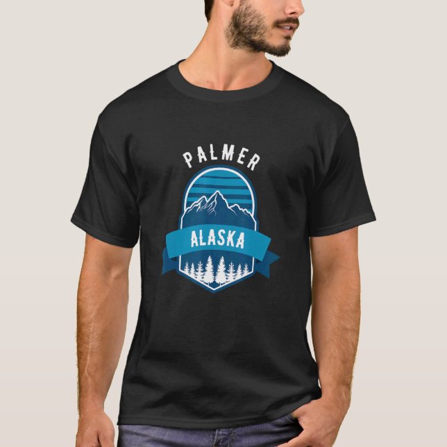 T-shirt Palmer AK Forest Mountains Randonnée Escalade & Ou (Devant)