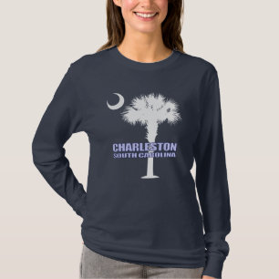 T-shirt Palmetto de Sc et croissant (Charleston)
