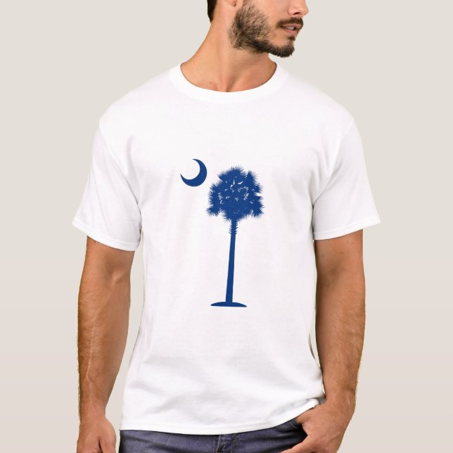 T-shirt Palmetto et croissant de lune de la Caroline du (Devant)