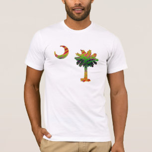 T-shirt Palmetto et croissant psychédéliques de la