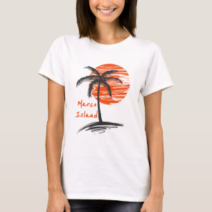 T-shirt Palmier de la Floride de Marco Island