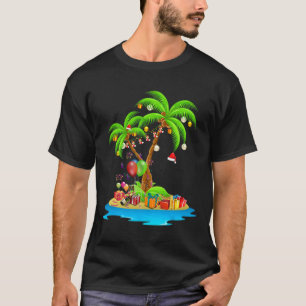 T-shirt Palmier de Noël Tropical Xmas Coconut Correspondan