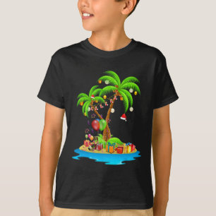 T-shirt Palmier de Noël Tropical Xmas Coconut Correspondan