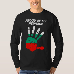 T-shirt Palmier imprimé Drapeau Bulgare
