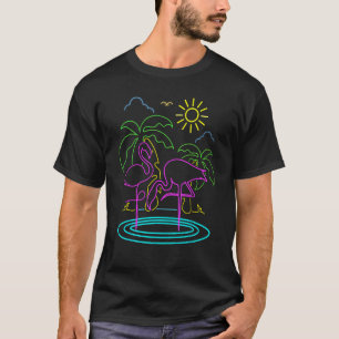 T-shirt Palmier Oiseau exotique Épine De Vacances Animale