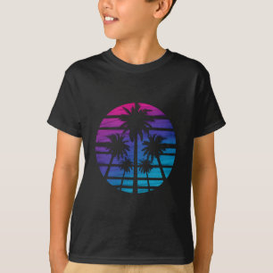 T-shirt Palmier Plage Hawaïenne Vacances d'Été