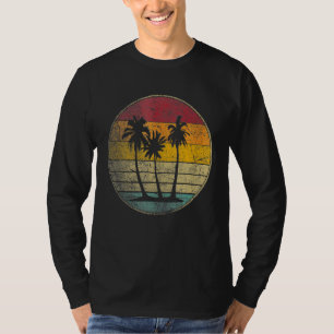 T-shirt Palmier Plage Tropicale Vintage Rétro Style 70s 8