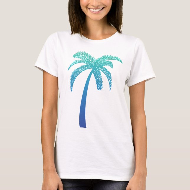 T-shirt Palmier tropical (Devant)
