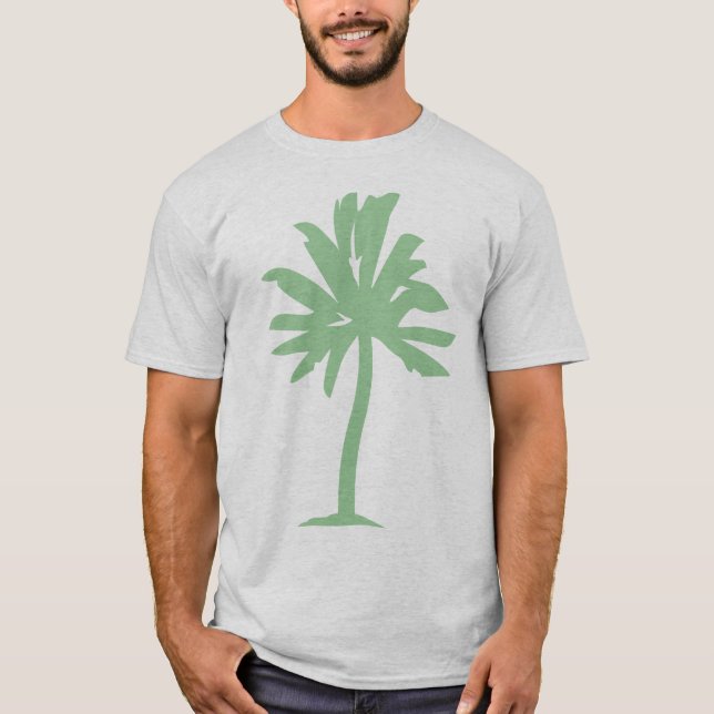 T-shirt Palmier - Vert dégradé (Devant)