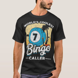 T-shirt Palmiers Bingo Caller Bingo Joueur Funny Tropica