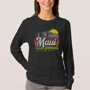 T-shirt Palmiers rétro Tropical Hawaiian Summer Sunset M