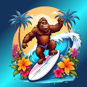 T-shirt Palmiers tropicaux du surf des pieds
