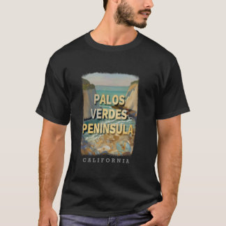 T-shirt Palos Verdes Peninsula California Coves Beach Bl