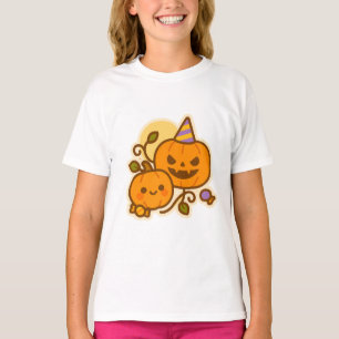 T-shirt Pals citrouilles - Kawaii Halloween
