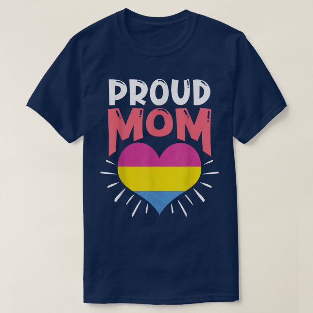 T-shirt Pan Flag Heart LGBTQ Pride Mois Panseud Fière Mo (Design devant)