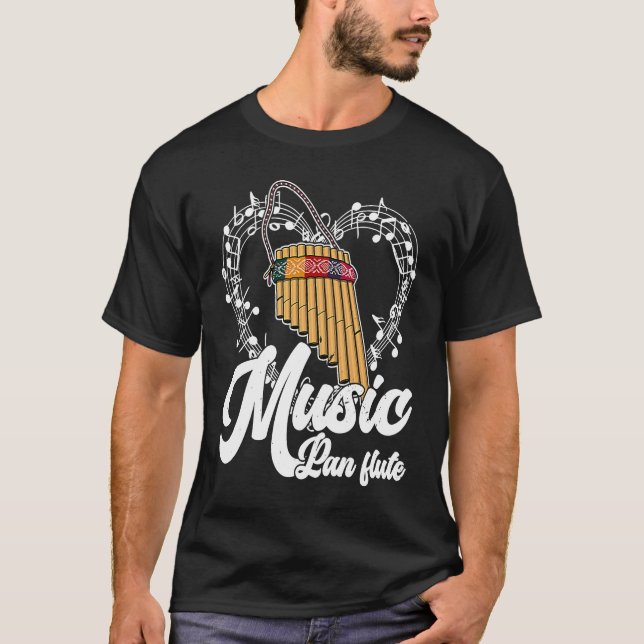 T-shirt Pan Flute Musical Instrument  11 (Devant)