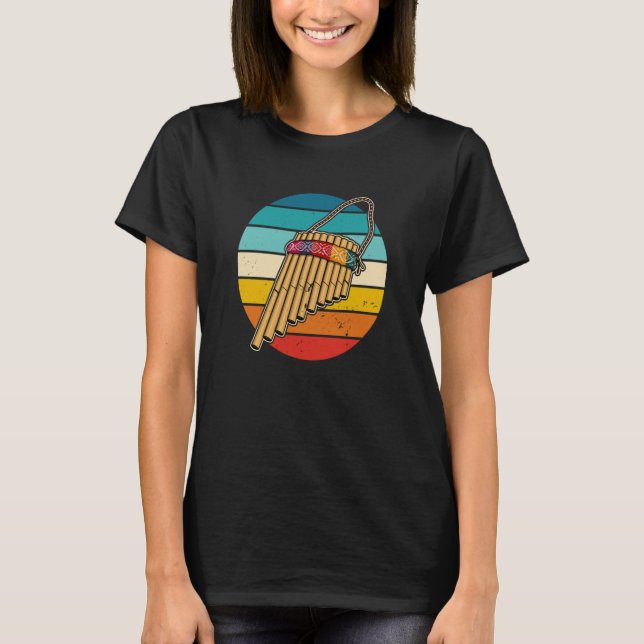 T-shirt Pan Flute Musical Instrument  18 (Devant)