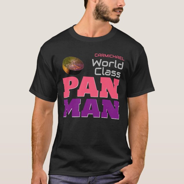 T-shirt Pan Man de classe mondiale sur BLACK (Devant)