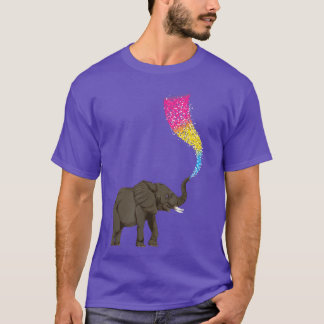 T-shirt Pan Pride Mois Panseul drapeau éléphant Queer LGBT