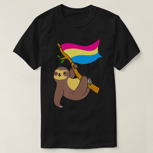 T-shirt Pan Pride Sloth Panseual (Design devant)