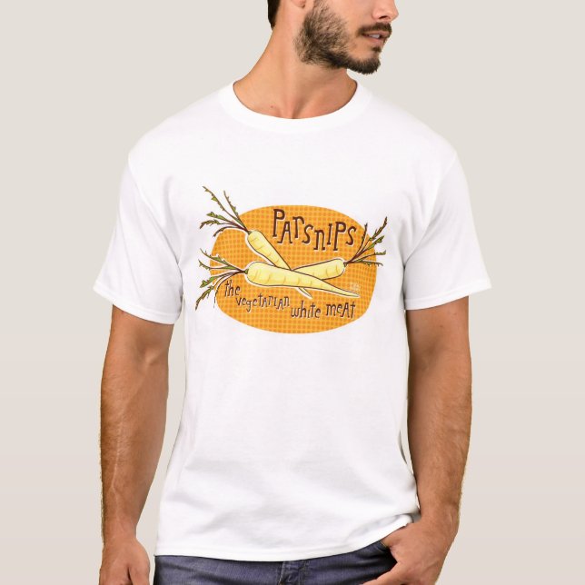 T-shirt panais la viande blanche végétarienne (Devant)