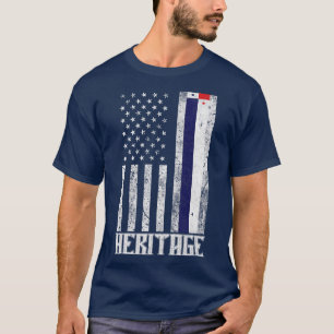T-shirt Panama Hispanique Héritage drapeau en détresse 1