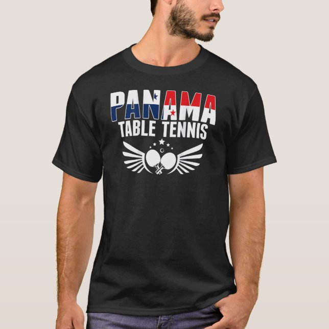 T-shirt Panama Ping Pong     Panamanian Table Tennis Suppo (Devant)