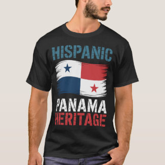 T-shirt Panaméen Héritage Hispanique Fierté Distressée Dra