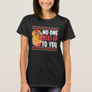 T-shirt Pancake Kids Valentines Jour Personne ne s'empile 