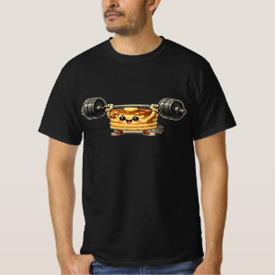 T-shirt Pancake Mignon Haltérophilie Gym Fitness Mignon