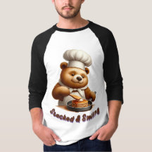 Pancakes de Cuisine d'ours pour chef empilé et sou