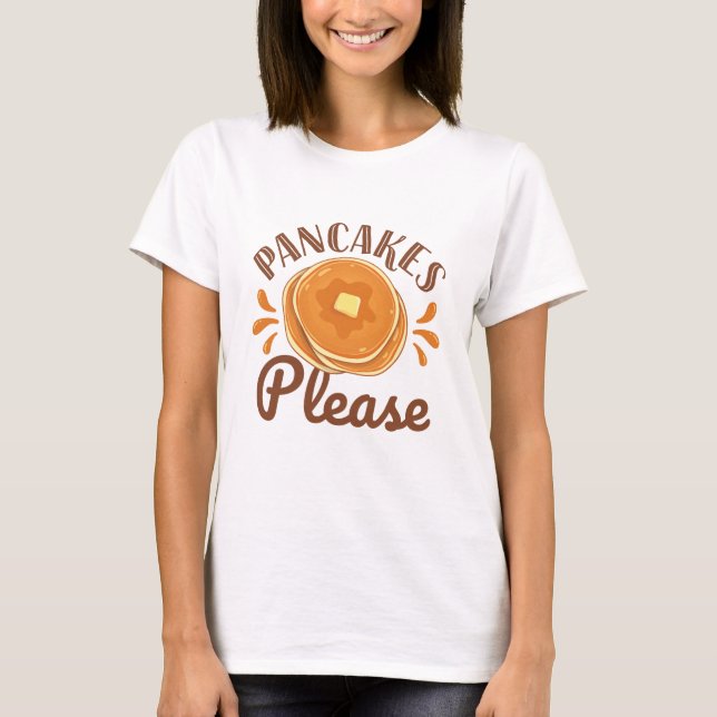 T-shirt Pancakes S'Il Vous Plaît (Devant)