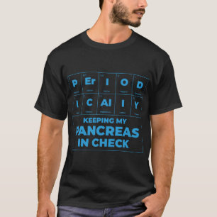 T-shirt Pancréas En Vérification Type 1 Diabète T1D Type 2