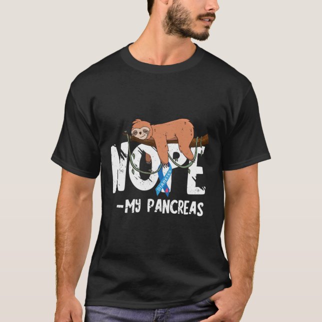 T-shirt Pancréas Sensibilisation au diabète Sang Sucre Dia (Devant)
