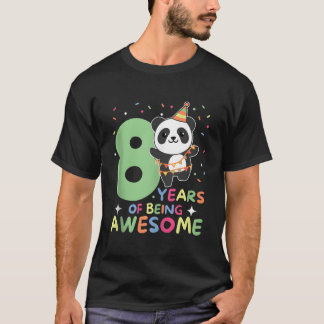 T-shirt Panda 8Th For Eight Panda