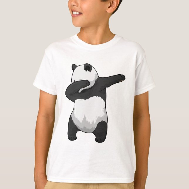 T-shirt Panda à Hip hop Dance Dab (Devant)