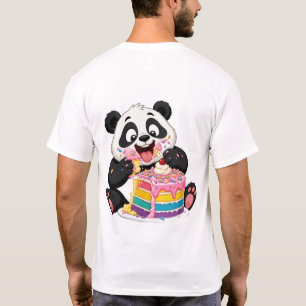 T-shirt Panda amateur de gâteau