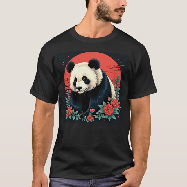 T-shirt Panda Art japonais (Devant)